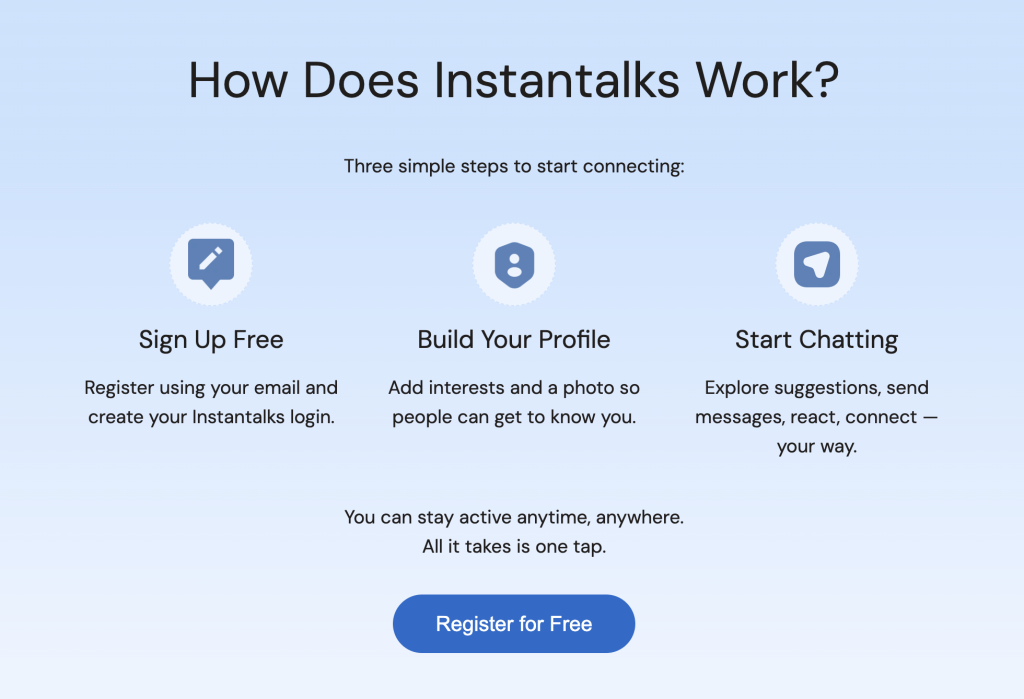 How Does Instantalks Work?
